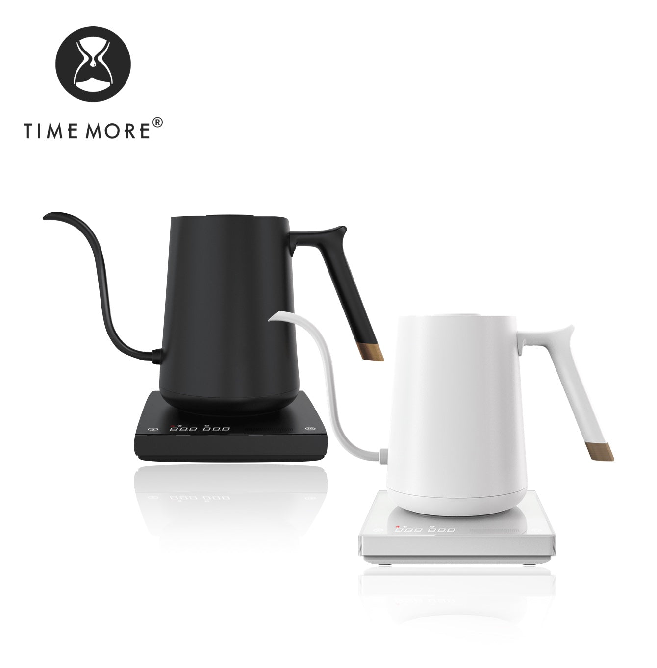 Wholesale TIMEMORE smart mini fish electric pour over kettle 600ml 220V  gooseneck variable kettle temperature control hand brew coffee pot From  m.