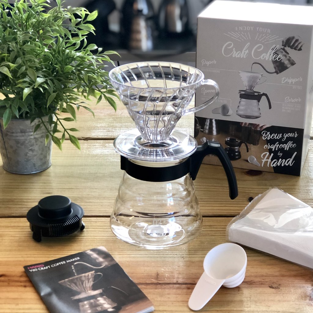 Hario V60 Craft Coffee Starter Set in Black (Size 02)