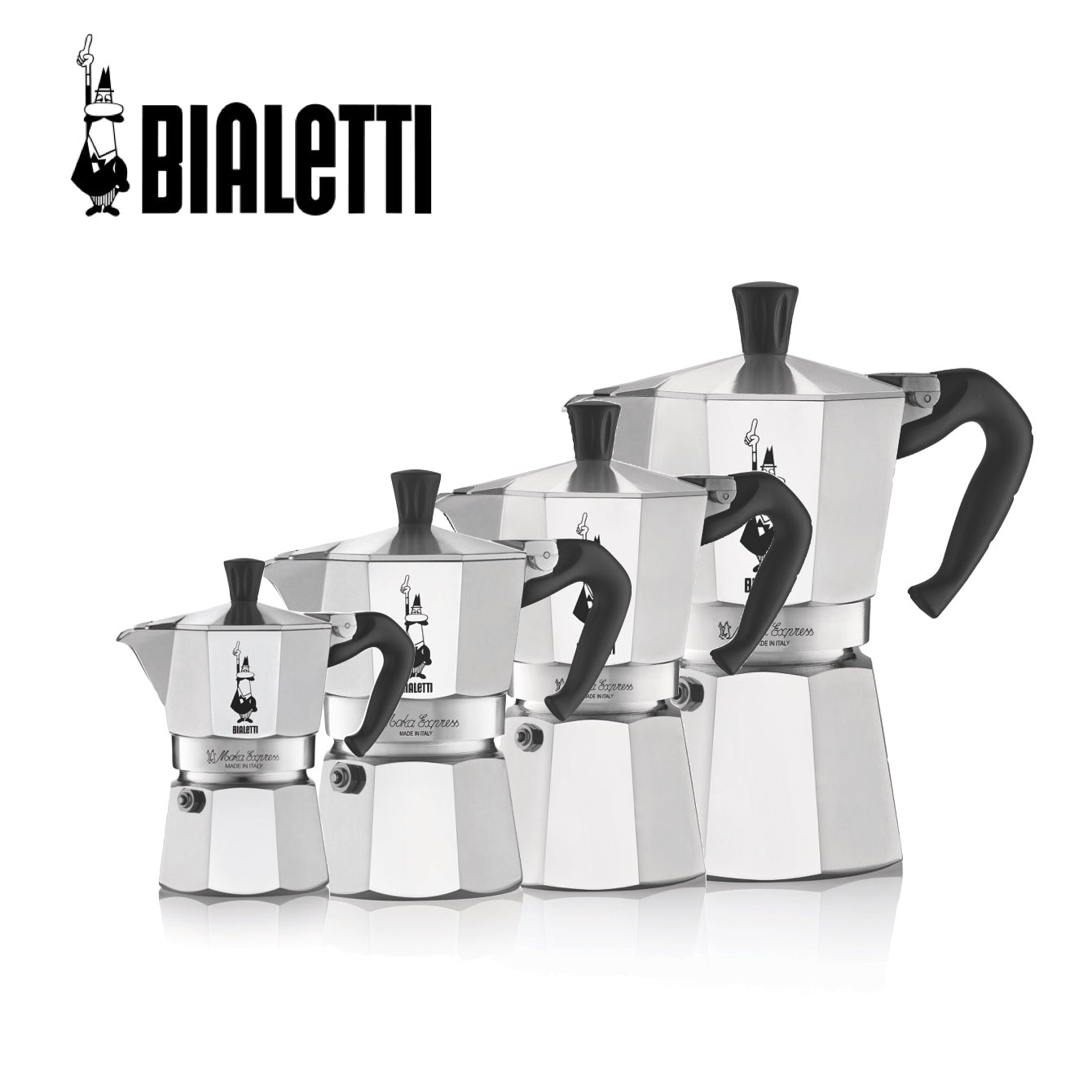 Bialetti Moka Pot (Moka Express) 2/3/4/6 Cups - Main Image
