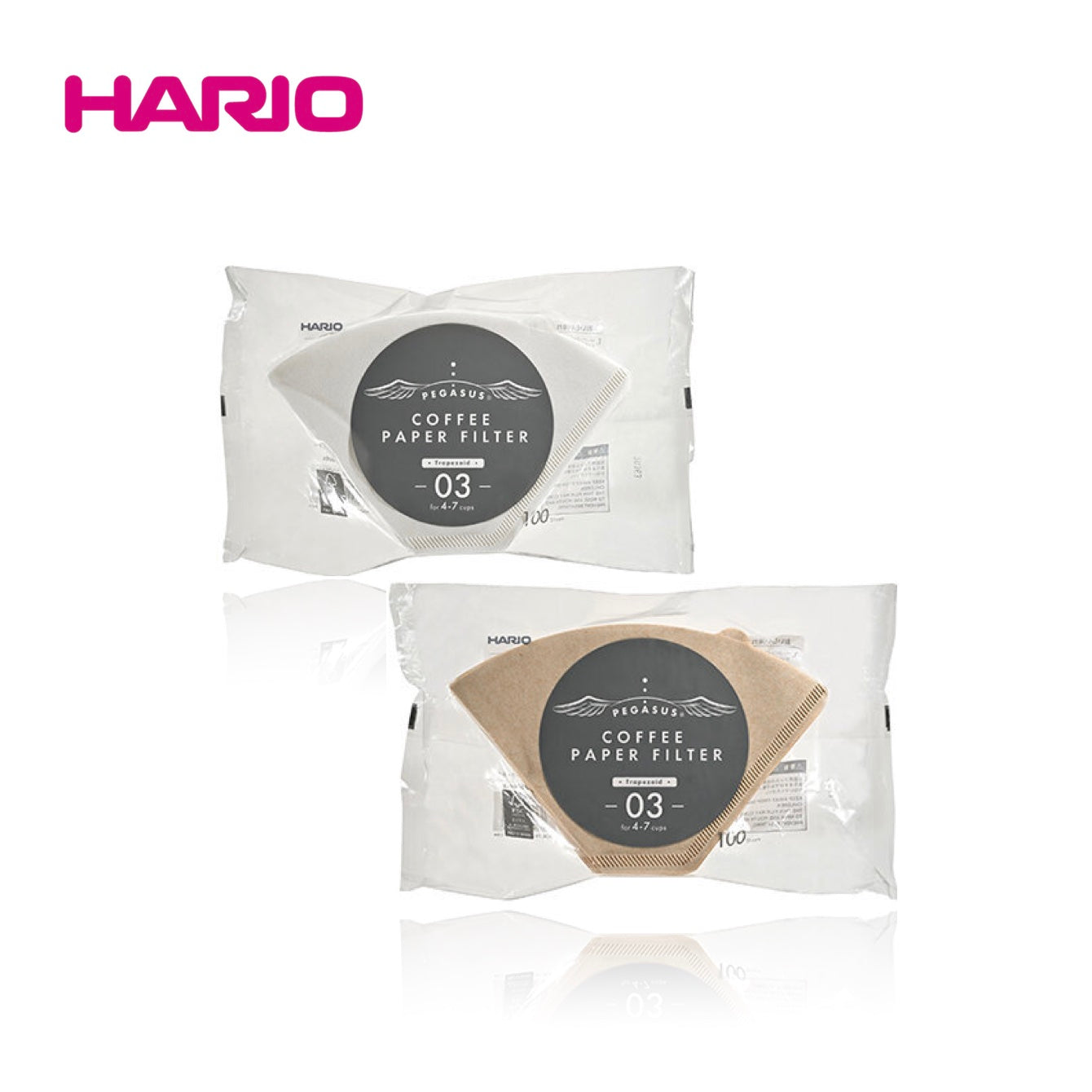 Hario Pegasus Coffee Paper Filter Size 03 (100 count)