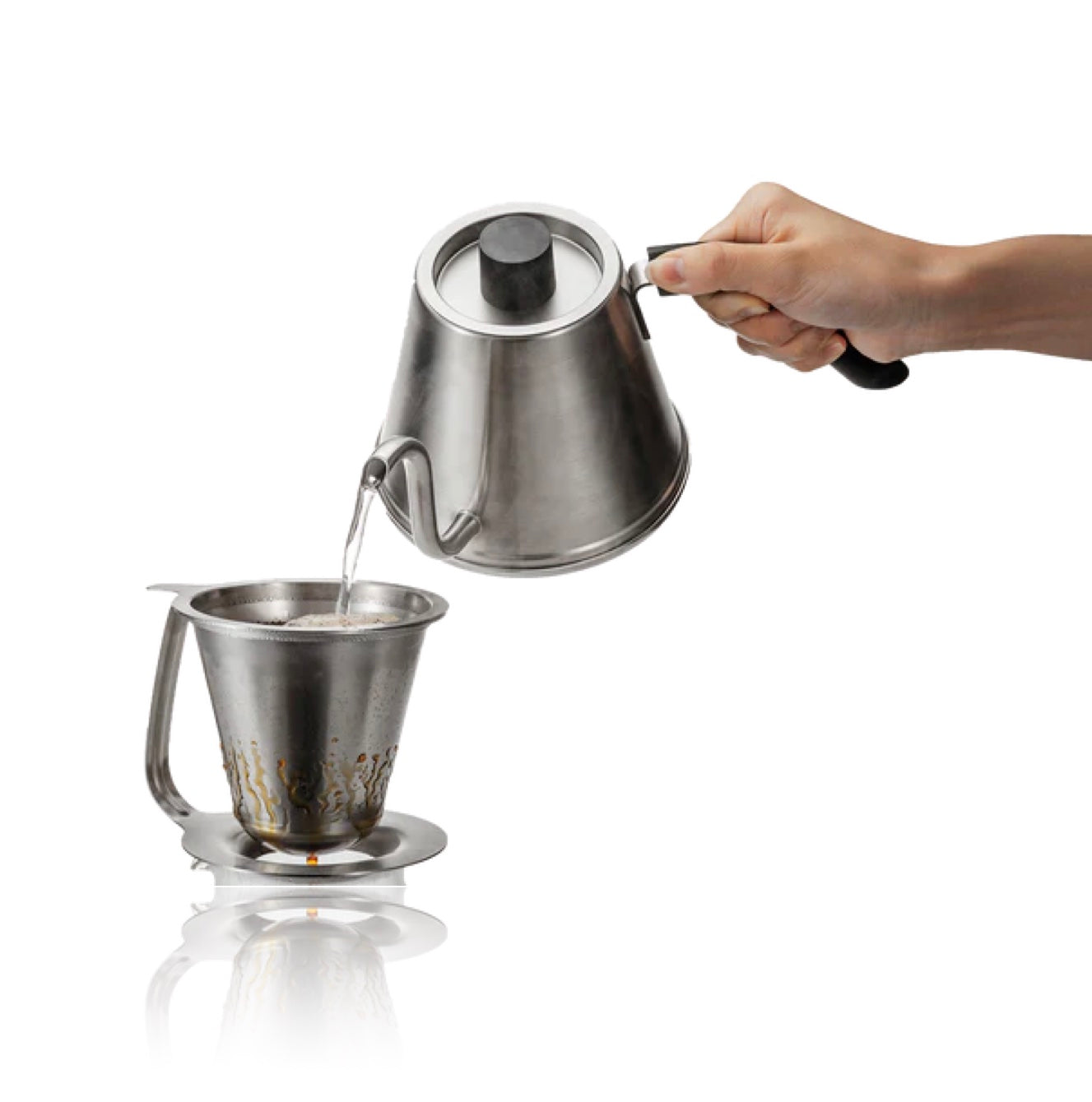 Hario Kasuya Double Stainless Dripper lifestye 2
