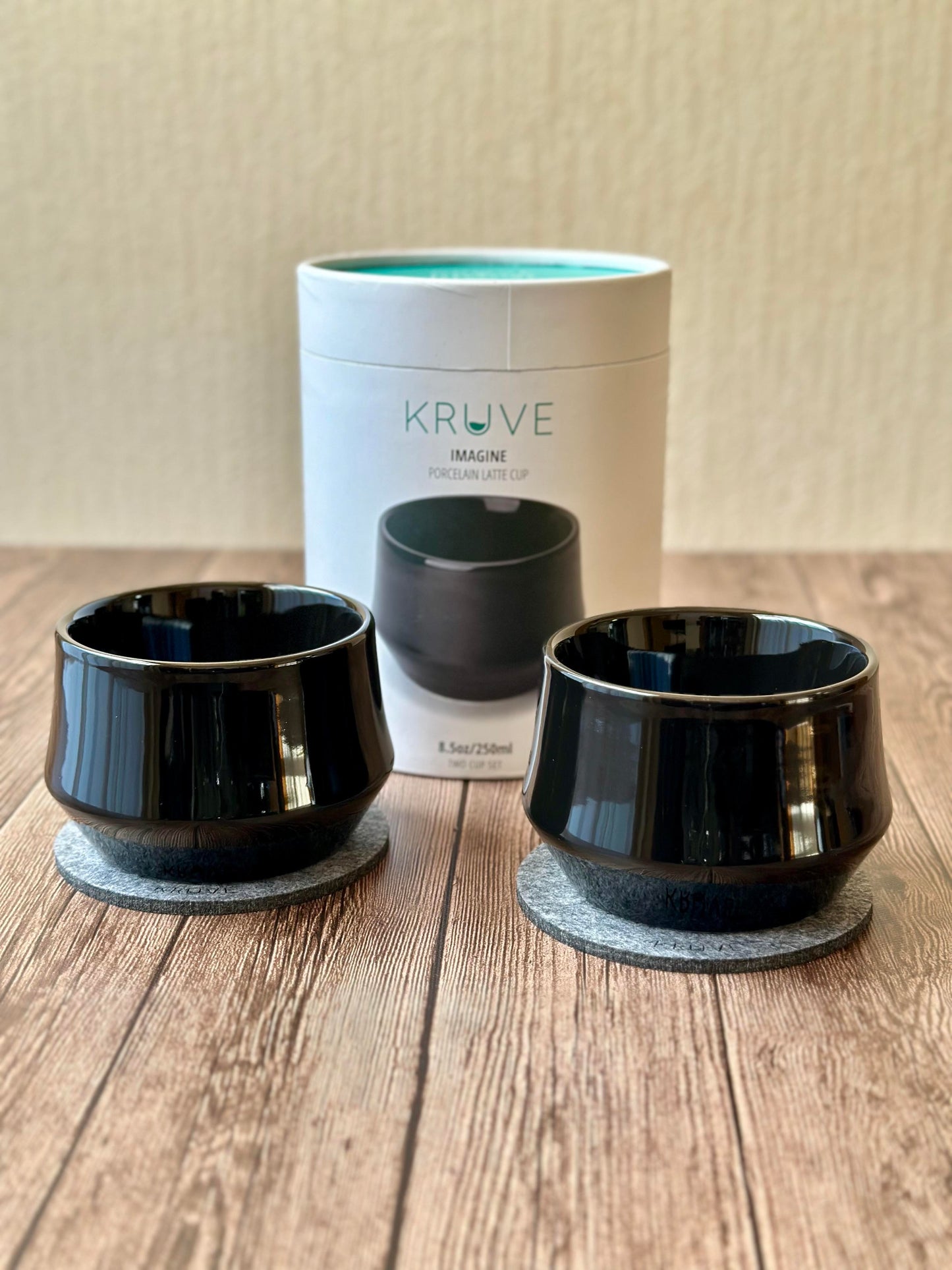 KRUVE Imagine Porcelain Latte Cups