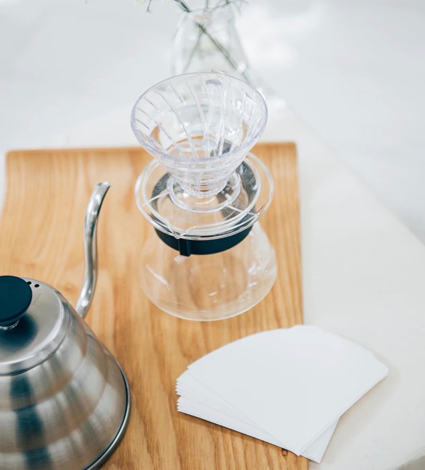 Hario V60 Plastic Coffee Dripper transparent