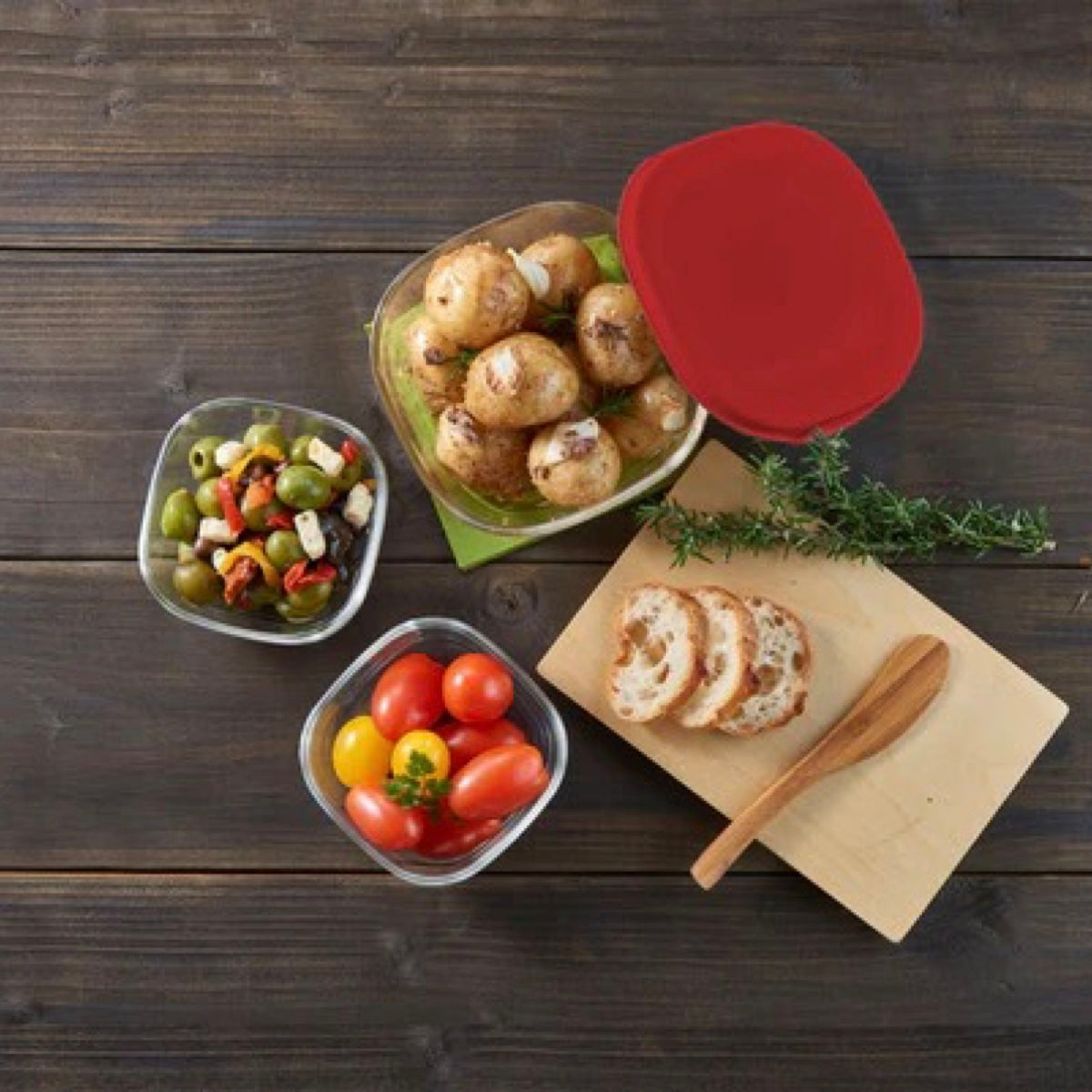 Hario Heatproof Glass Food Storage Container 3 Piece Set