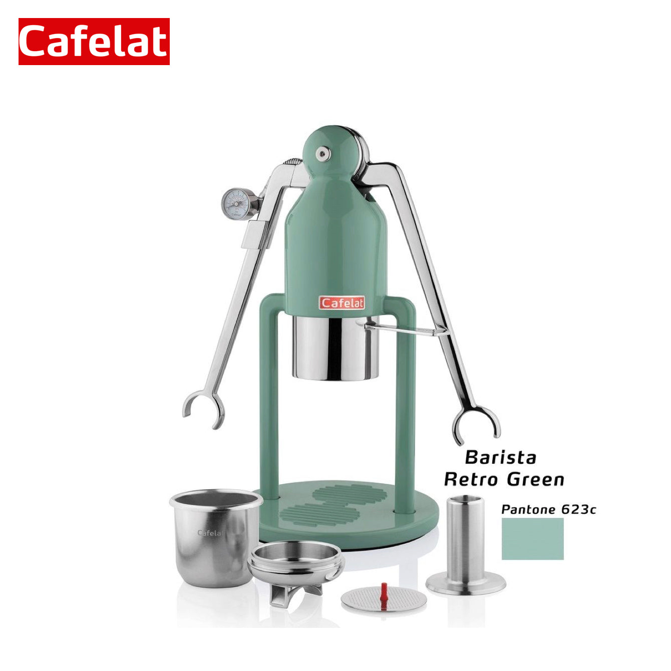 cafelat robot retro green