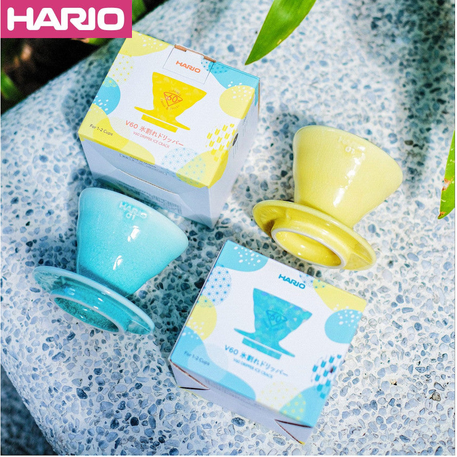 Hario V60 Dripper 01 Ice Crack Blue / Yellow