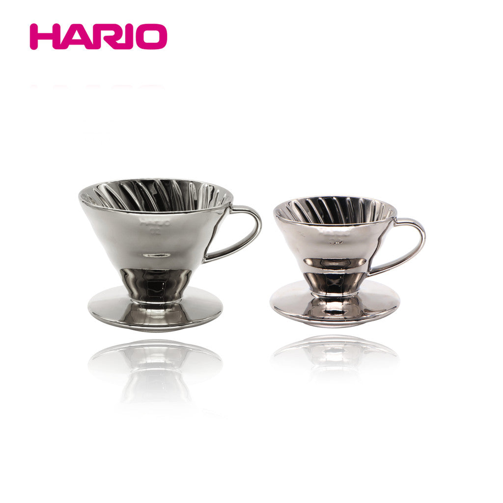 Hario V60 P.V.D Dripper Silver - Size 01 / 02