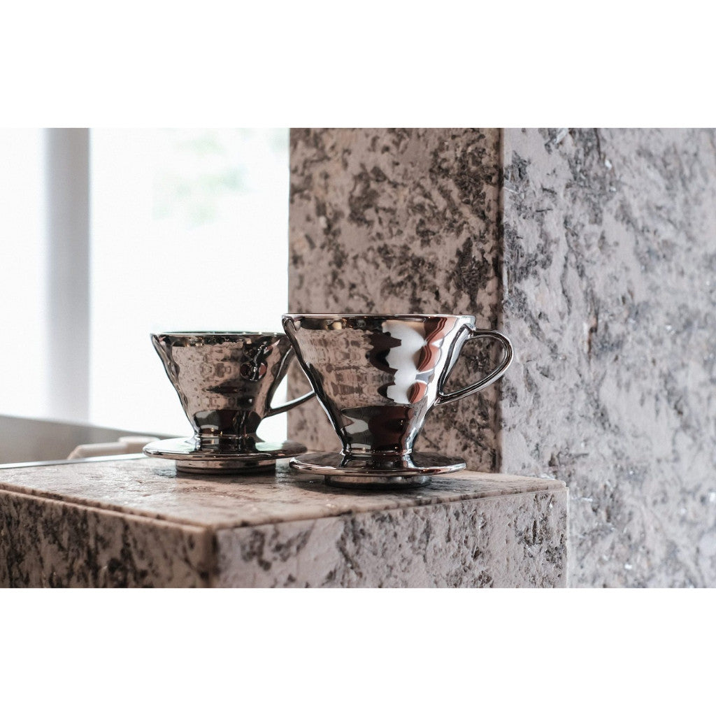 Hario V60 P.V.D Dripper Silver - Size 01 / 02