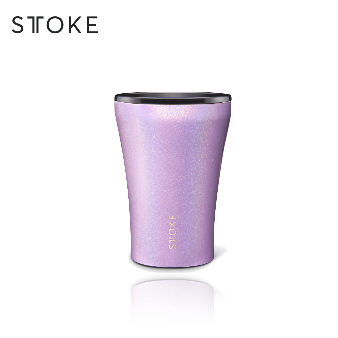 Sttoke Shatterproof Ceramic Cup 8 oz unicorn purple