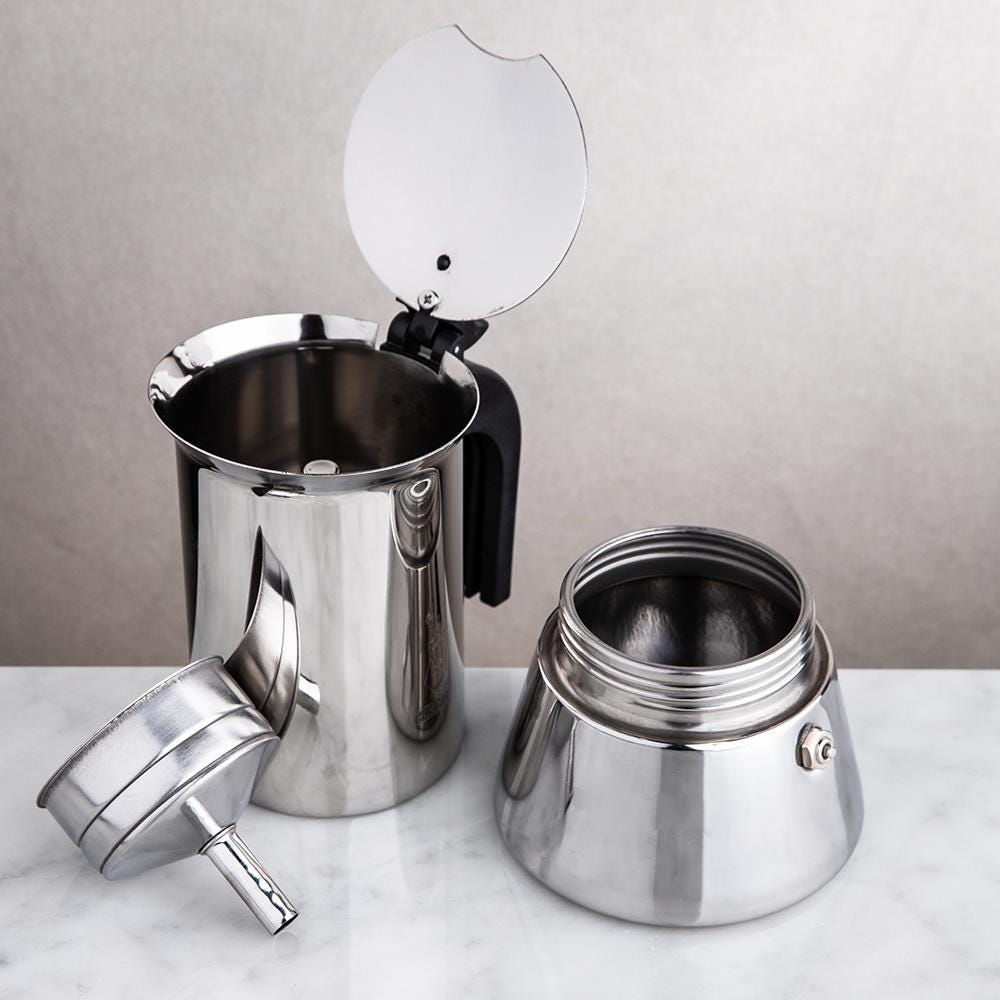 Bialetti Venus Moka Pot Stainless Steel Coffee Maker, Original Bialetti  Espresso Maker 2-4-6-10 Cup Kitchen Drip Stove Gas Brew - AliExpress