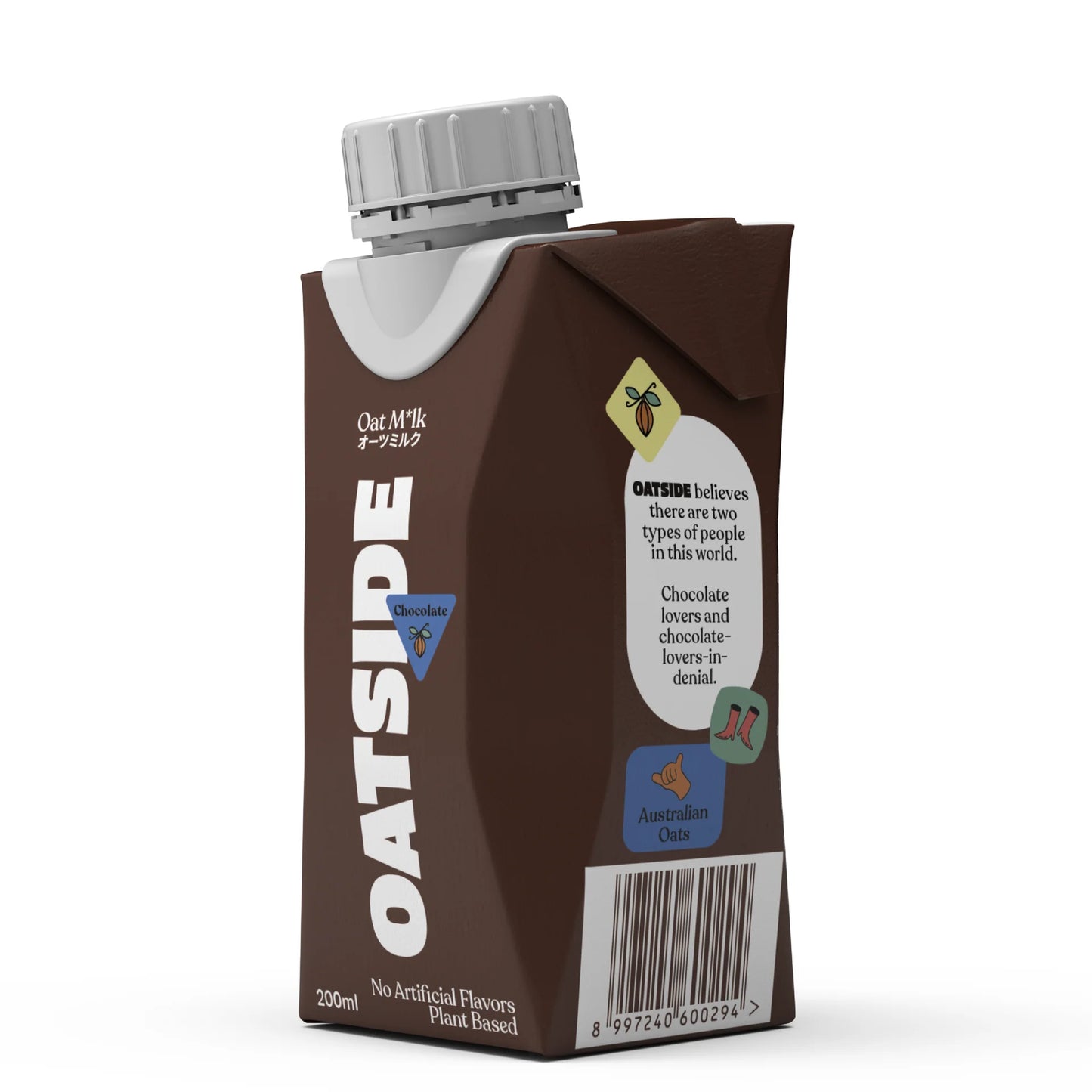 [Jul 2025 Subscriber Promo] Oatside Chocolate Oat Milk (Screw Cap, 200ml)