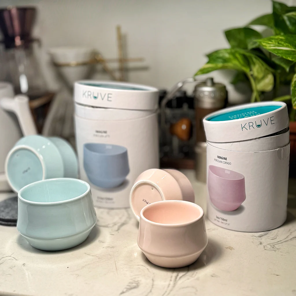 KRUVE Imagine Porcelain Latte Cups