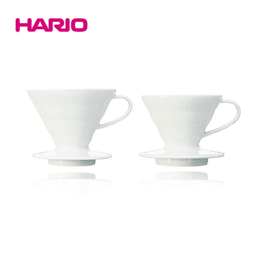 Hario V60 Ceramic Coffee Dripper Size 01 / 02 - White