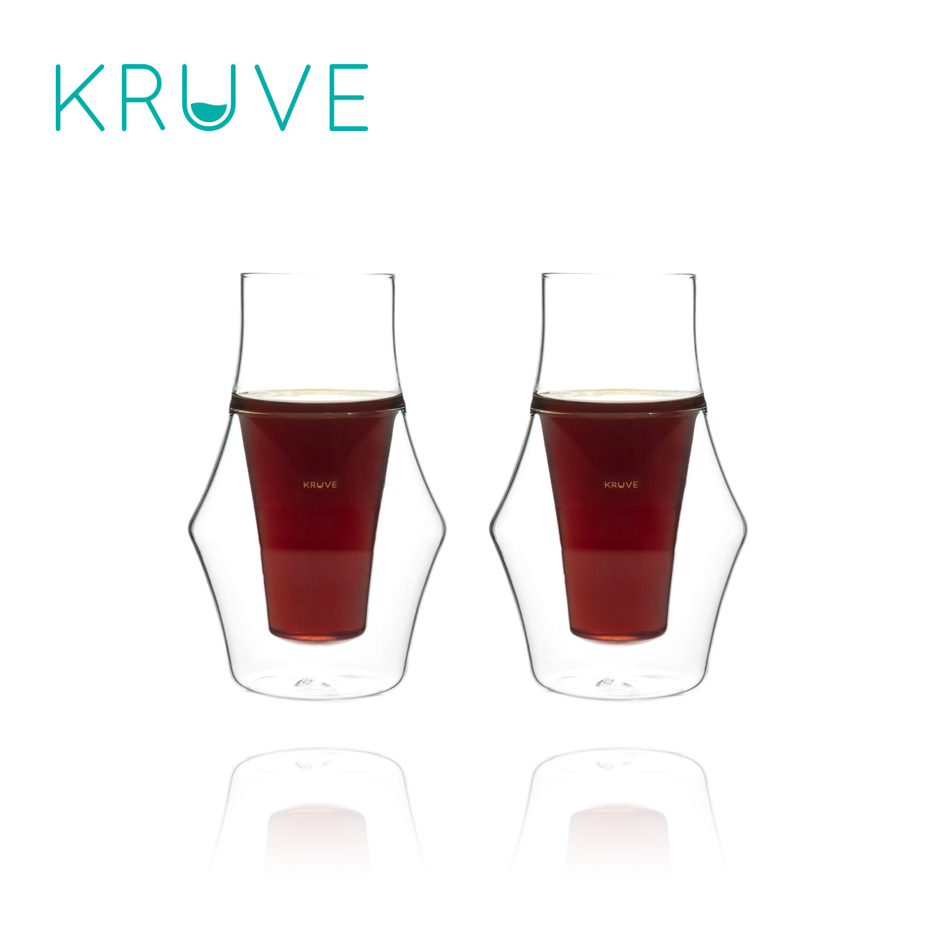  KRUVE - Excite & Inspire, Coffee Glasses, Clear