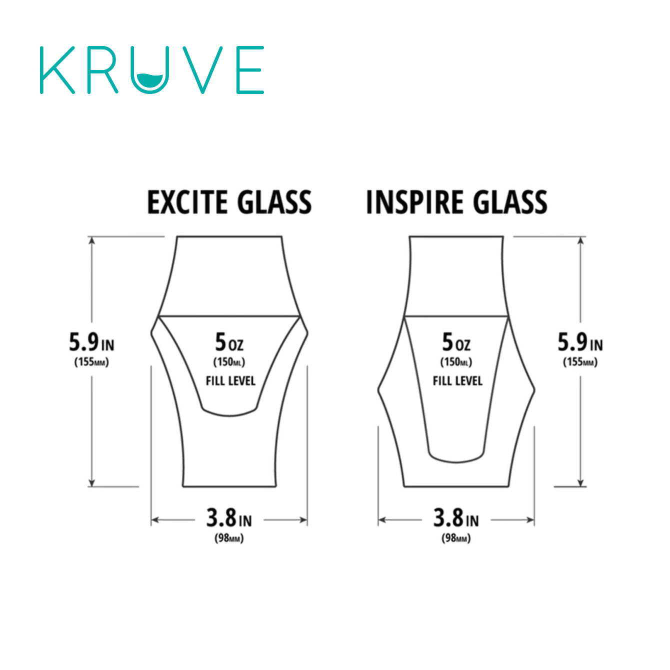 kruve excite inspire glass specs
