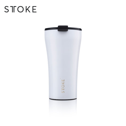 Sttoke Leakproof Ceramic Cup angle white