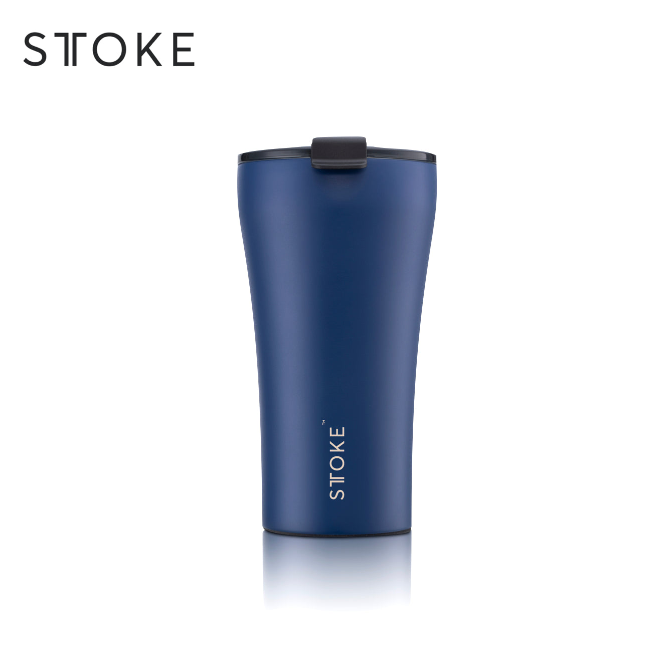 Sttoke Leakproof Ceramic Cup magnetic blue