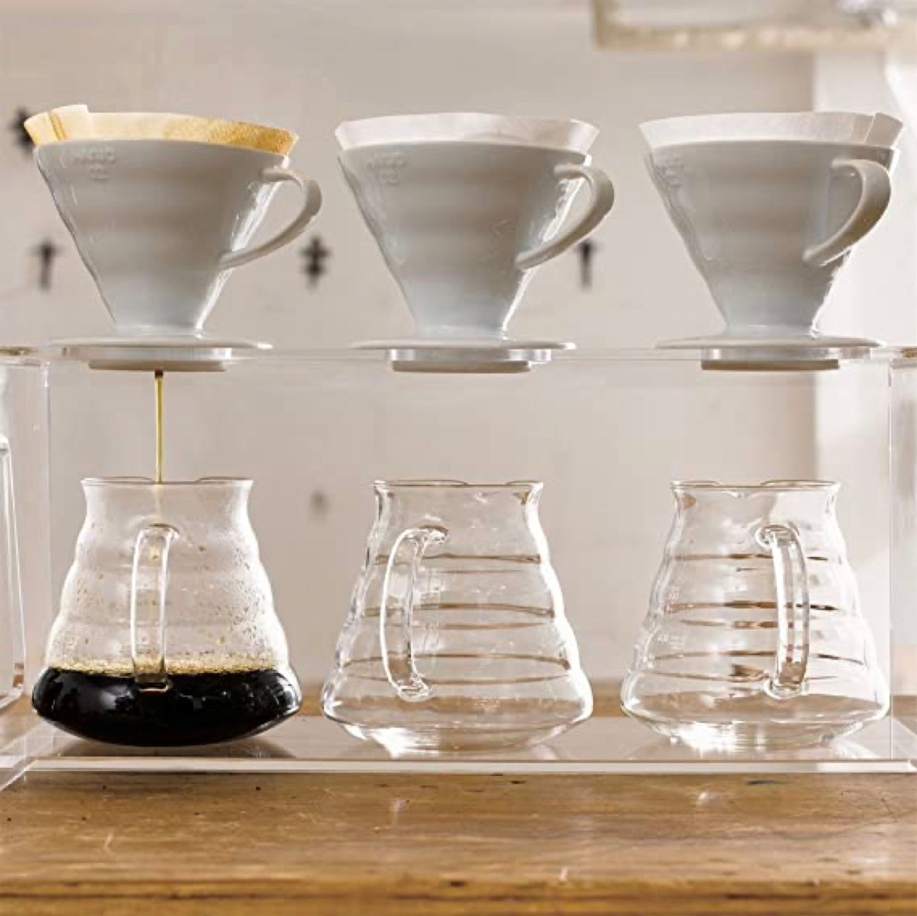 Hario V60 Ceramic Coffee Dripper Size 01 / 02 - White