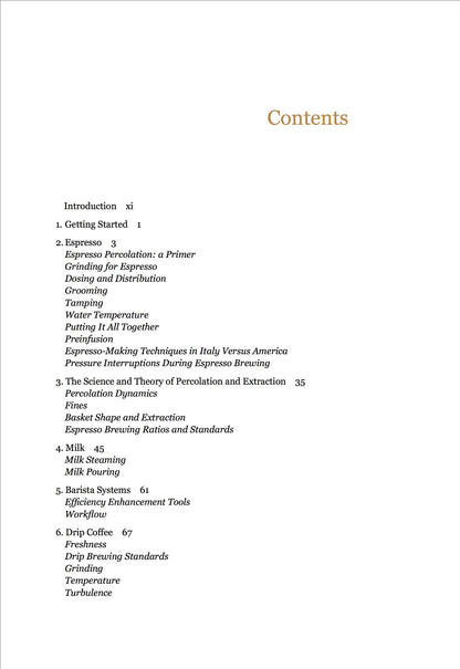 The Professional Barista's Handbook by Scott Rao