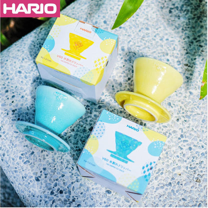 Hario V60 Dripper 01 Ice Crack Blue / Yellow